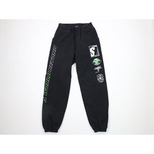 Shadow Hill Mens Size Small Faded Heavyweight Spell Out Sweatpants Joggers USA